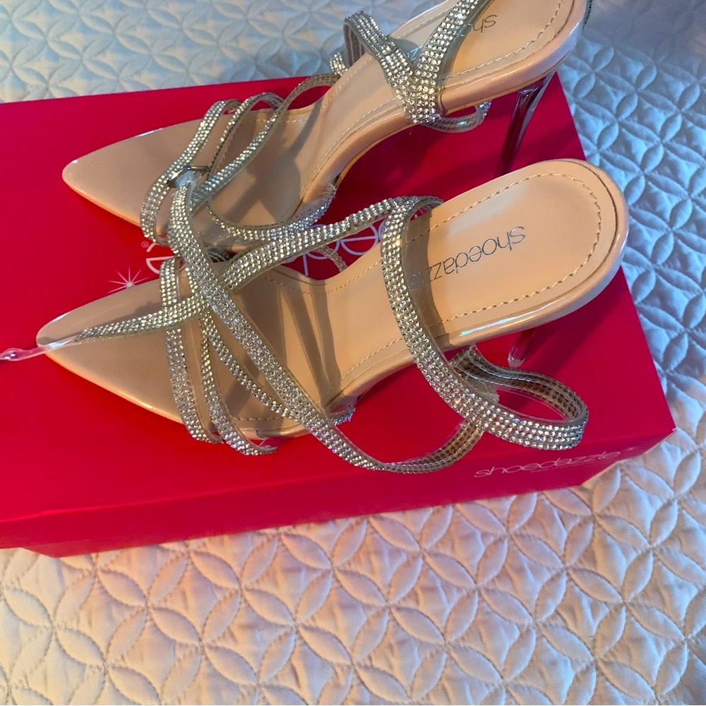Rhinestone stilettos- Addyson Glam sandal